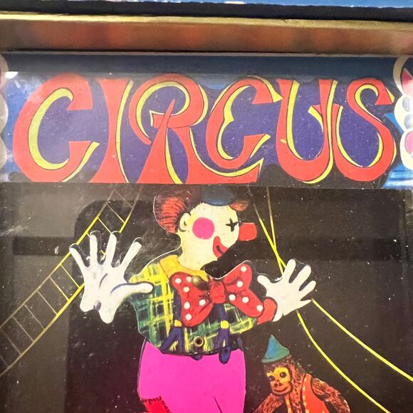 Circus Dancing Clown Vtg Music Box Small World song Taiwan R.O.C. animated show - Picture 7 of 16